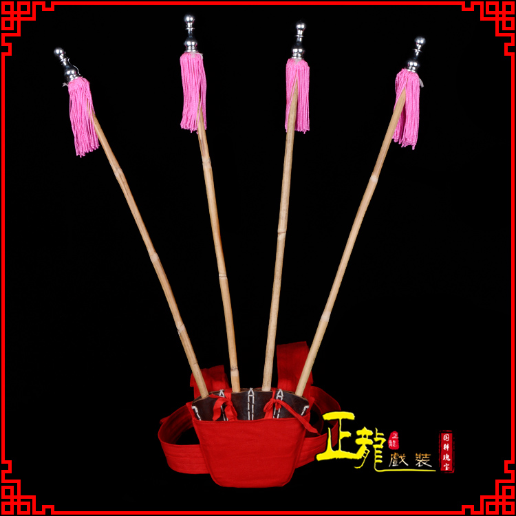 城西戏装戏曲用品靠旗男女大靠 靠板 正宗牛皮旗杆旗架