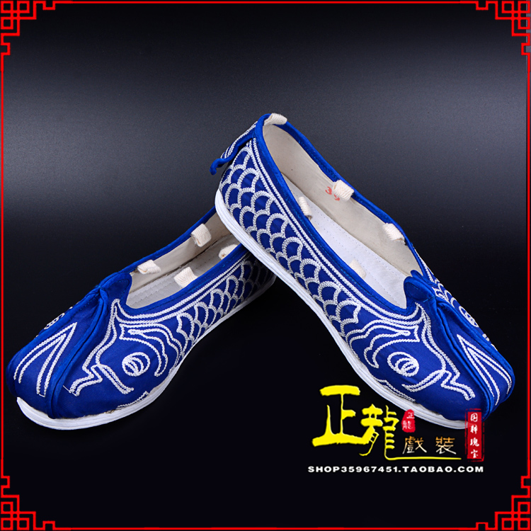 城西戏鞋舞台演出鞋水路英雄三义斋布底鱼鳞洒