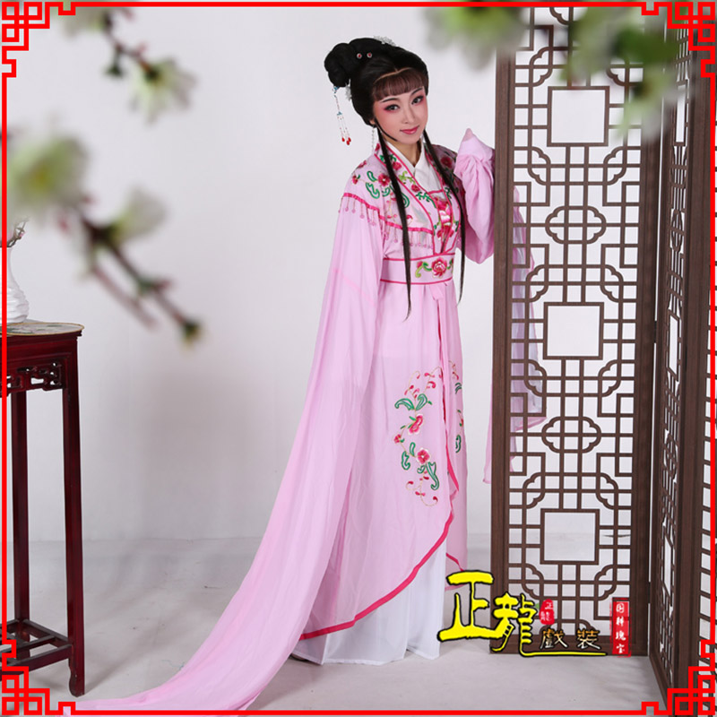 城西花旦黄梅戏服古装戏服水袖戏剧假云肩长披