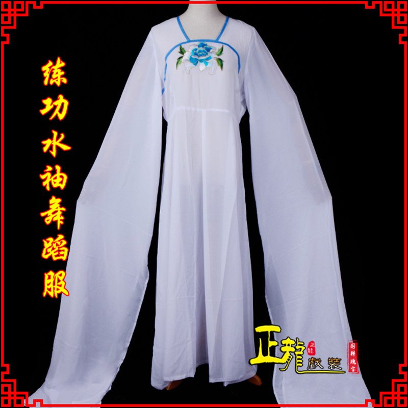 城西花旦影楼古装水袖舞蹈服 胸花连衣裙